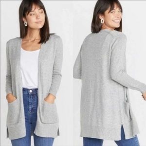 Marine Layer Gray Cabin Cardigan Knit Cashmere